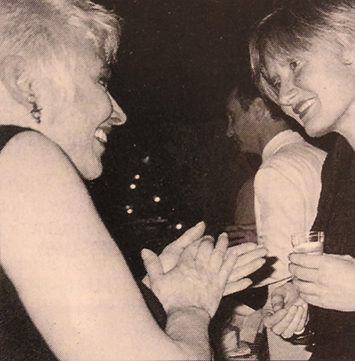 Cristina Moser and fan