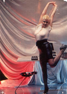 Christina Moser, stretching