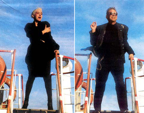 Krisma in Iceberg video shooting