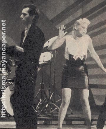 Christina and Hans Zimmer on stage